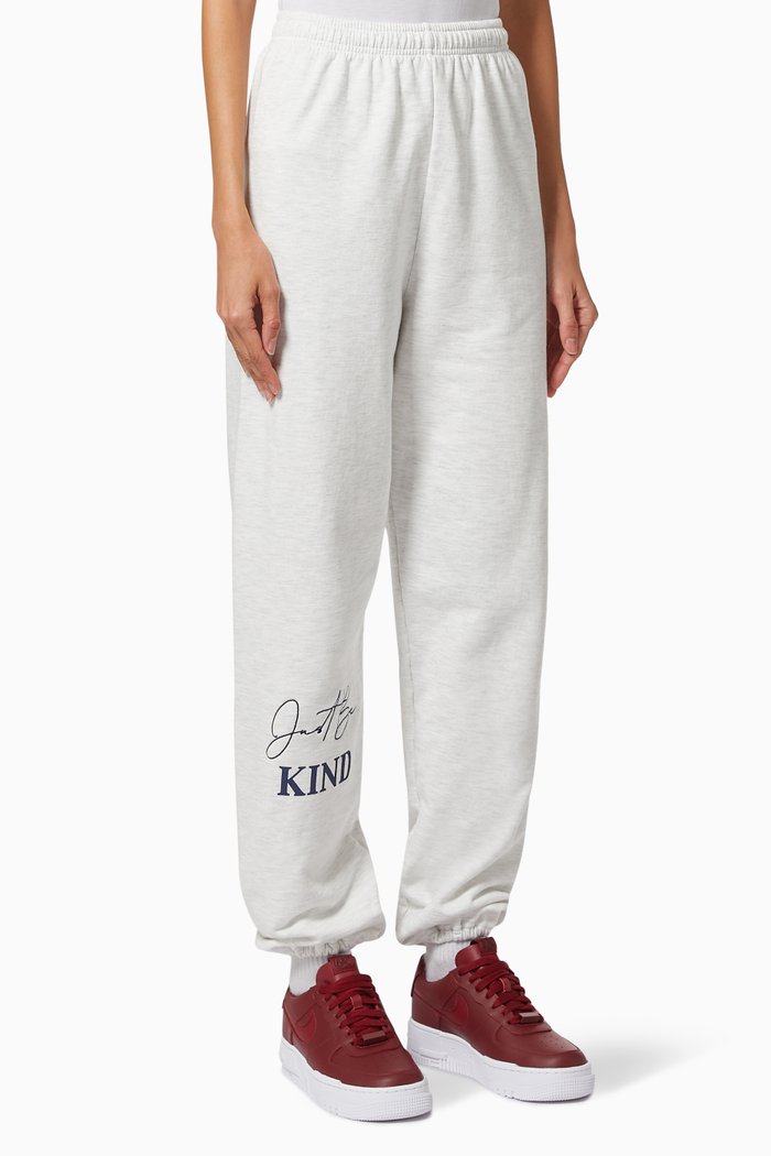 

Just Be Kind Sweatpants in Cotton Terry, Grey