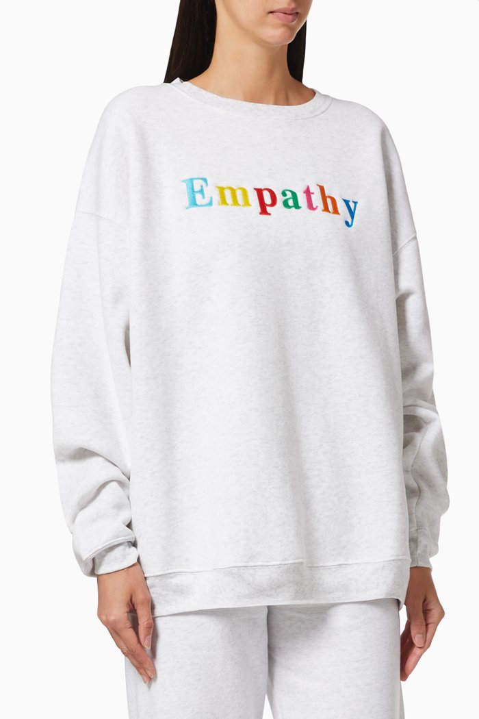 

Empathy Always Sweatshirt in Cotton Terry, Grey