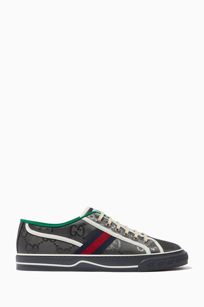 

Off The Grid Gucci Tennis 1977 Sneakers in GG ECONYL®, Grey