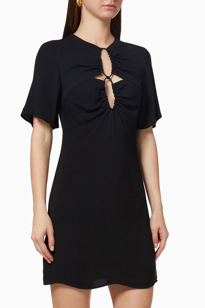 

Ring-Out Tee Dress in Jersey, Black