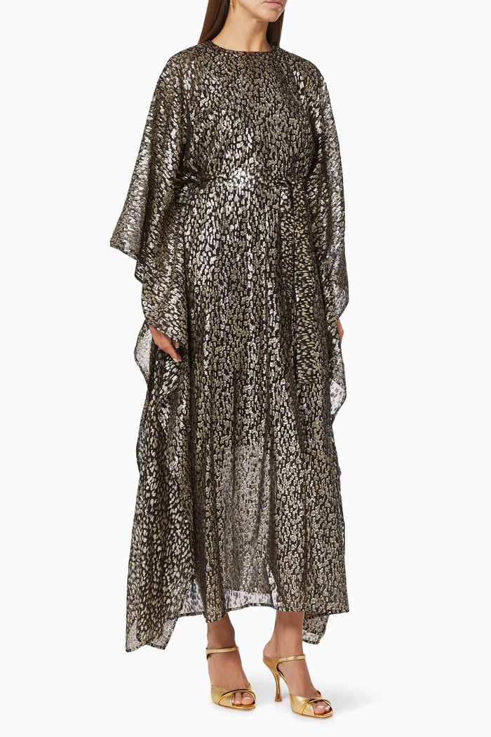 

Sahara Rain Kaftan with Belt, Black
