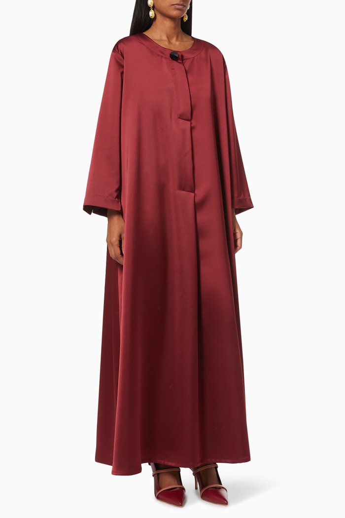 

Burgundy Satin Kaftan