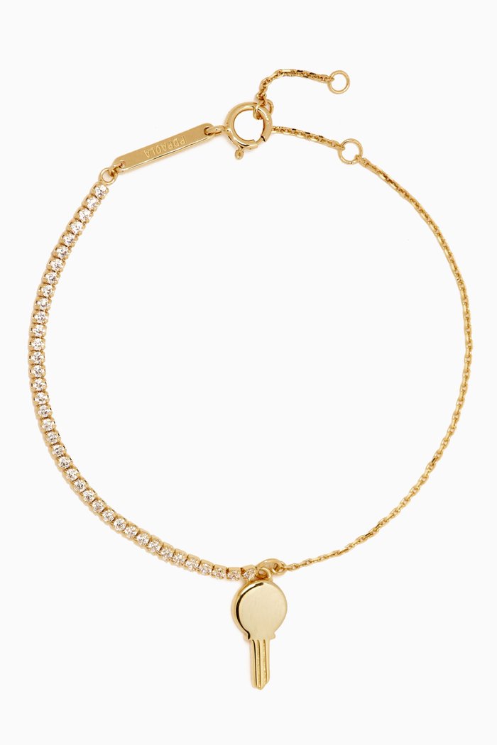 

Engrave Me Eternum Bracelet in 18kt Gold-plated Sterling Silver