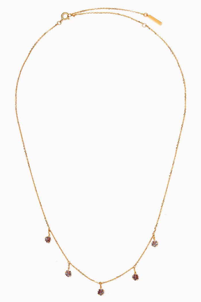 

Electra Halley Necklace in 18kt Gold-plated Sterling Silver, Purple