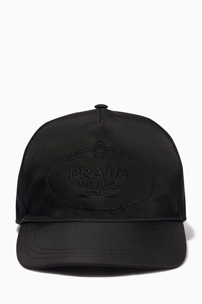 

Logo Baseball Cap in Nylon, Black
