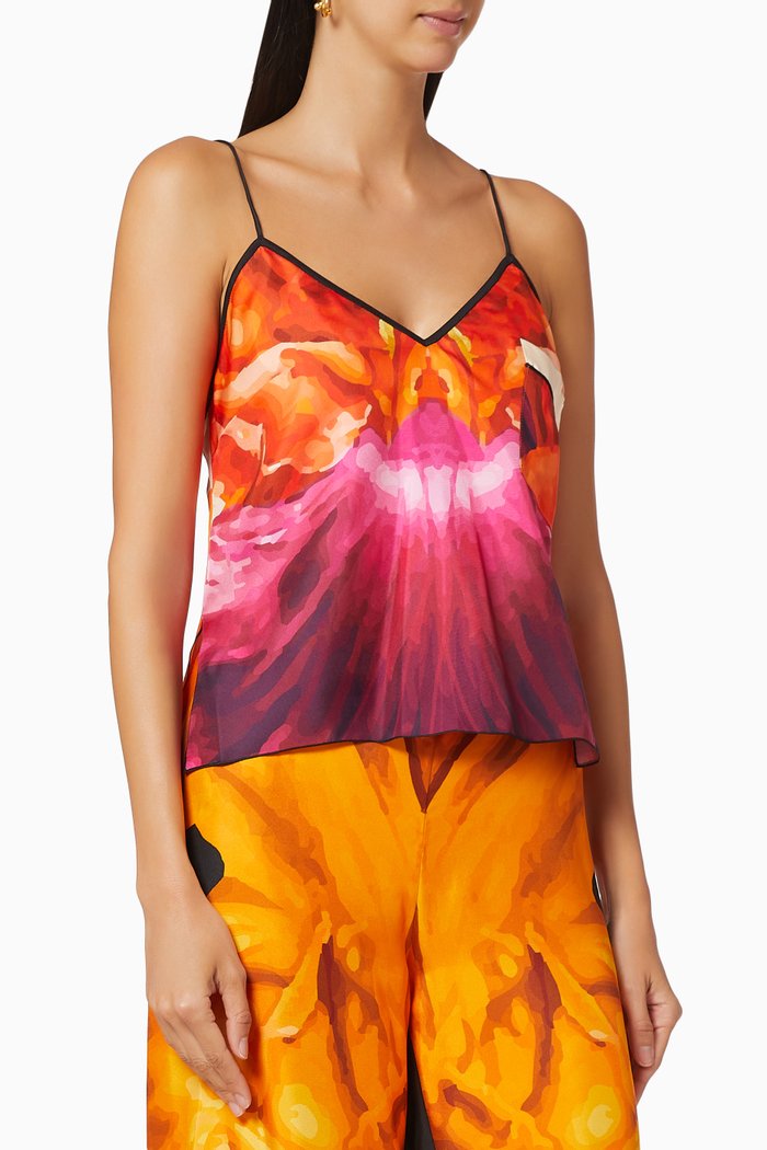 

Acapulco Camisole in Silk Twill, Pink