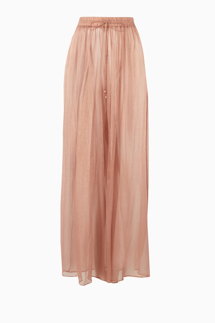 

Cappadocia Pants in Metallic Silk Mousseline