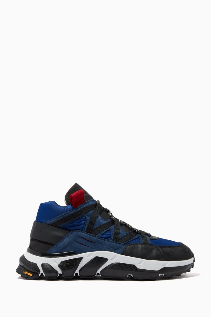 

Archer High-top Sneakers in Leather, Blue