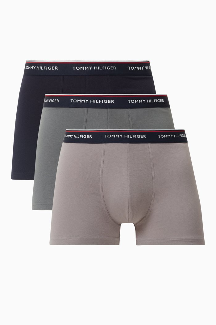 

Trunks in Stretch Cotton, Set of 3, Multicolour