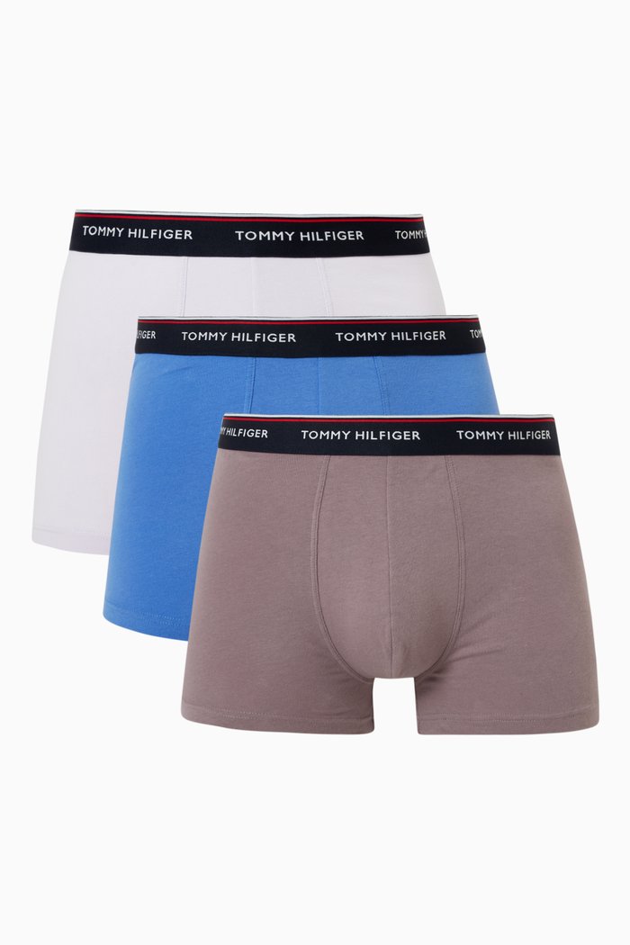 

Trunks in Stretch Cotton, Set of 3, Multicolour