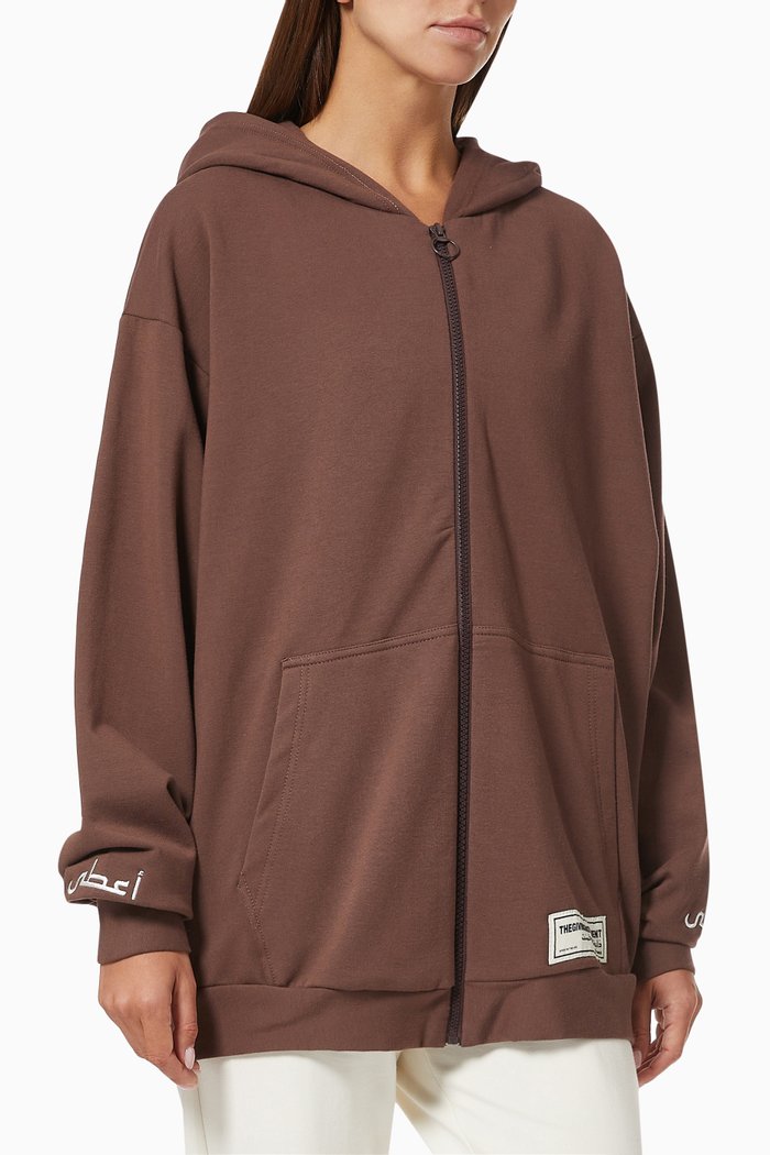 

Organic Bamboo Super Oversized Hoodie, Brown