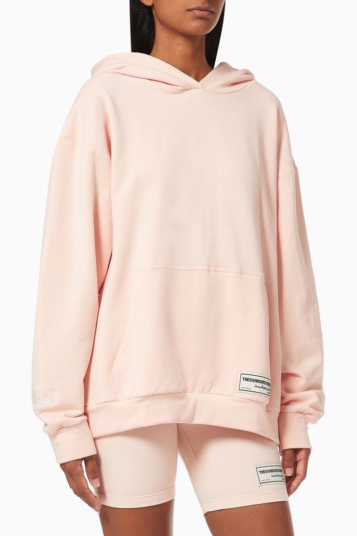

Organic Bamboo Super Oversized Hoodie, Pink