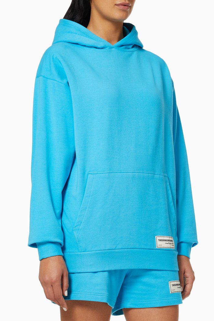 

Organic Bamboo Super Oversized Hoodie, Blue