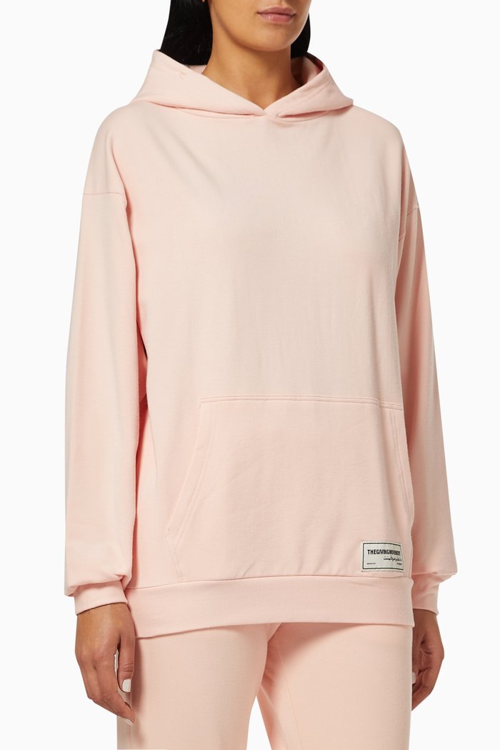 

Organic Bamboo Super Oversized Hoodie, Pink