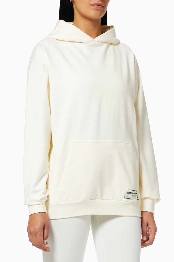 

Organic Bamboo Super Oversized Hoodie, White