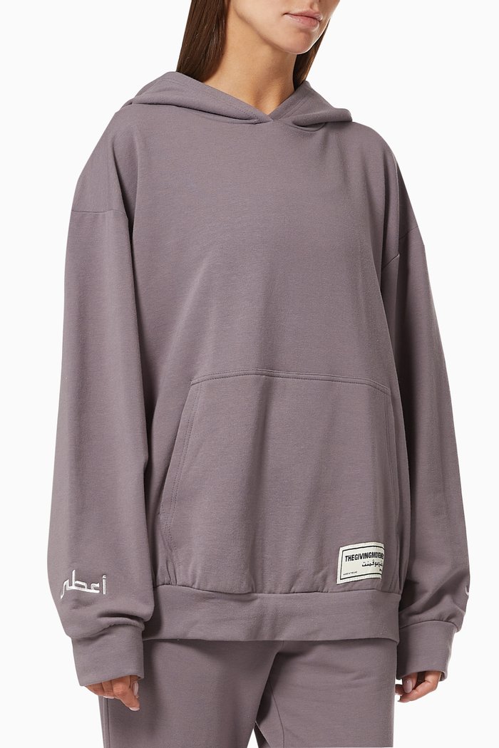 

Organic Bamboo Super Oversized Hoodie, Grey