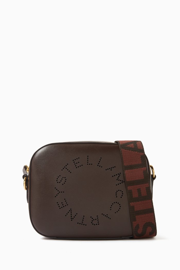

Mini Stella Logo Bag in Eco Alter Nappa, Brown