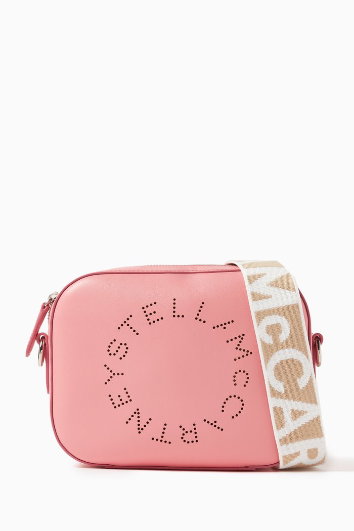 Mini Stella Logo Bag in Eco Alter Nappa, Pink