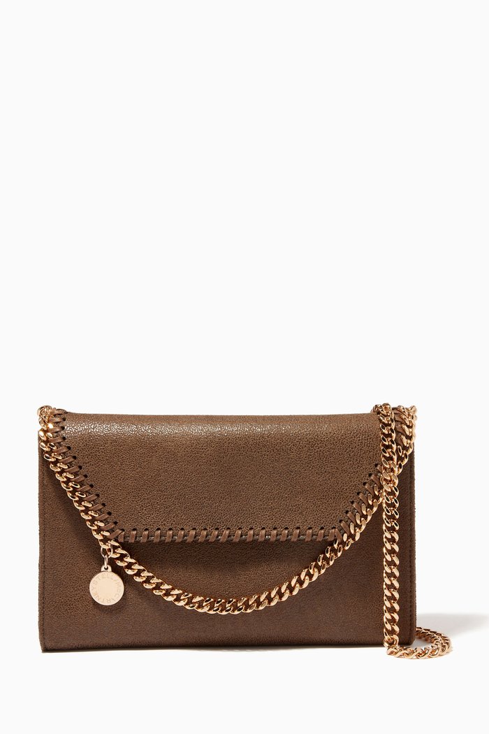

Mini Falabella Crossbody Bag in Shaggy Deer, Green