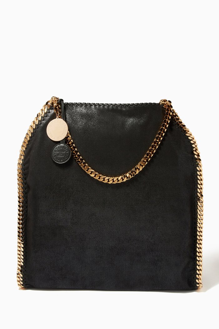 

Maxi Falabella Tote in Shaggy Deer, Black