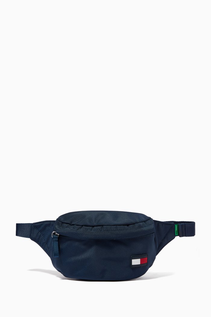 

Flag Belt Bag in Recycled Nylon, Blue