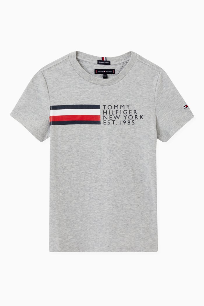 

New York Logo T-shirt in Organic Jersey, Grey