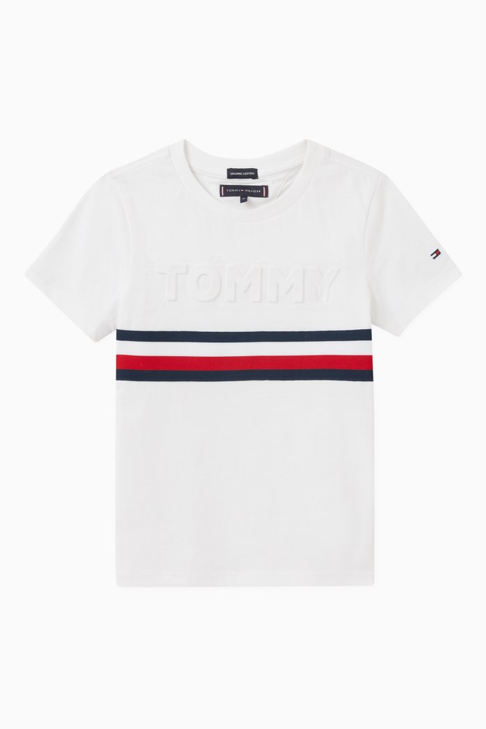 

Debossed Logo T-shirt in Jersey, White
