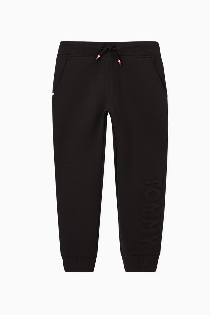 

Embossed Logo Sweatpants in Stretch Blend, Black