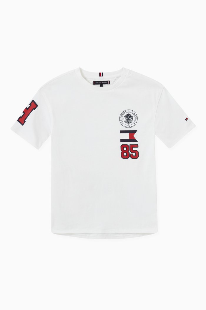 

Badge T-shirt in Organic Cotton Jersey, White