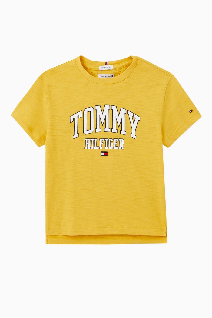 

Varsity T-shirt in Organic Jersey, Yellow