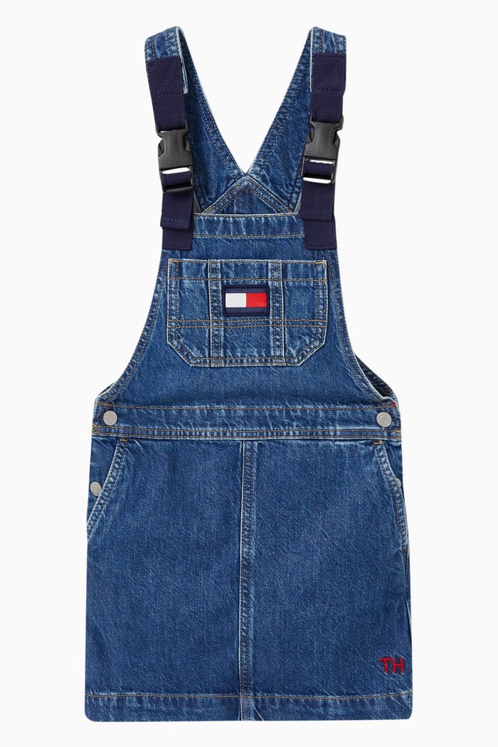

Dungaree Dress in Denim, Blue