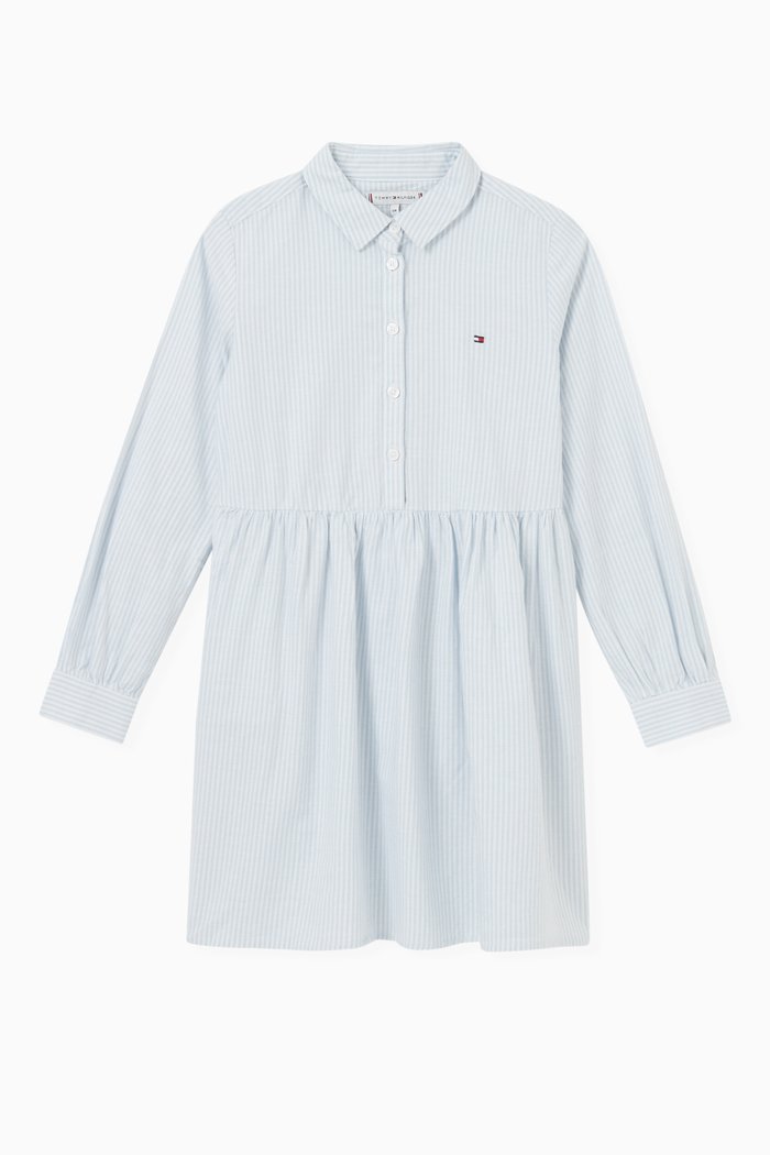 

Ithaca Stripe Dress in Stretch Organic Blend, Blue