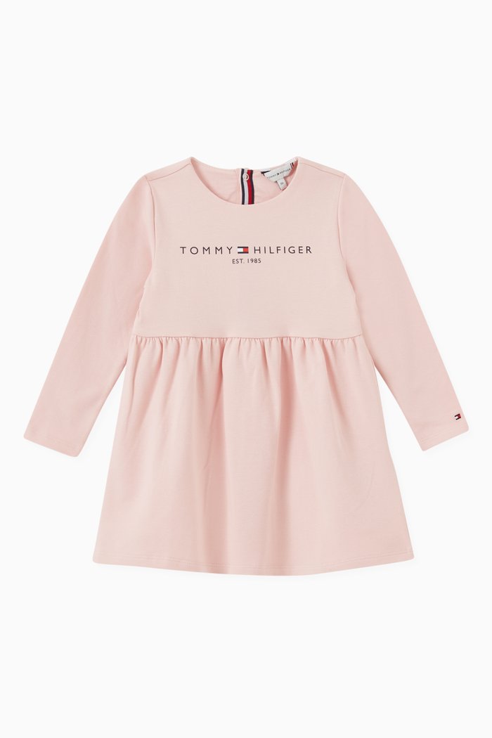 Essential Dress in Organic Jersey, Pink