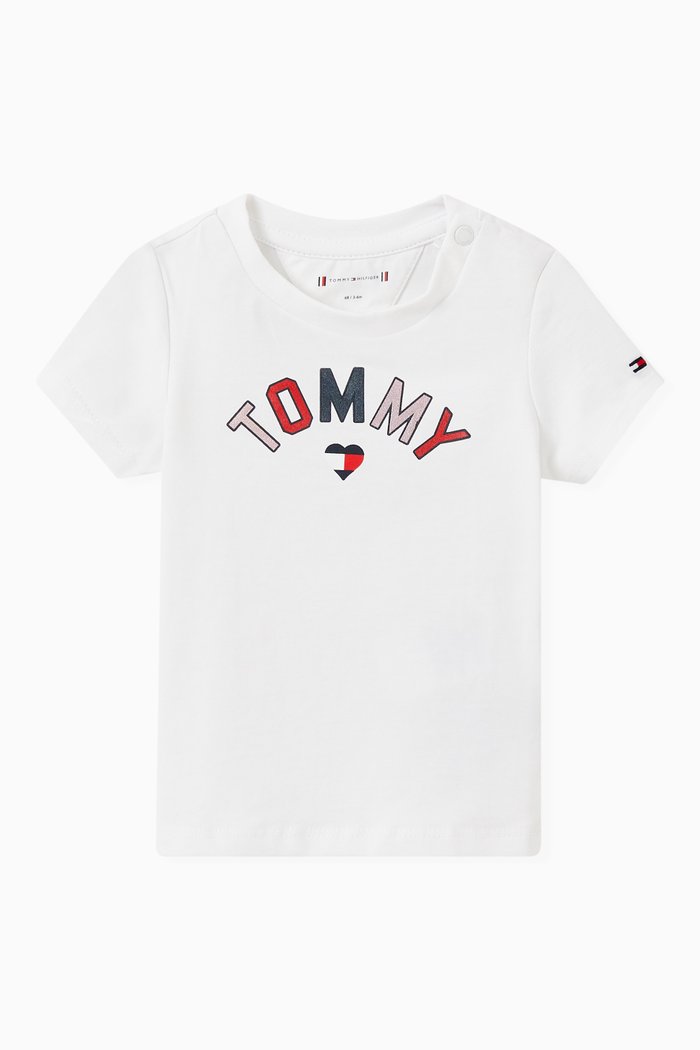 

Logo Heart T-shirt in Organic Jersey, White