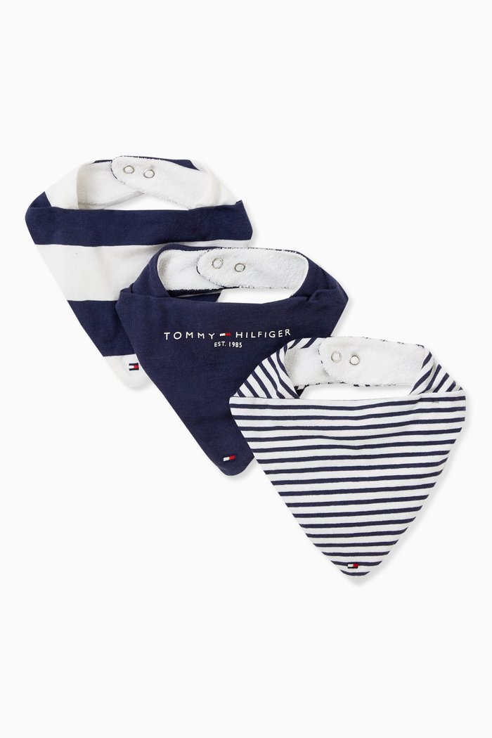 Bib Gift Box, Set of 3, Blue