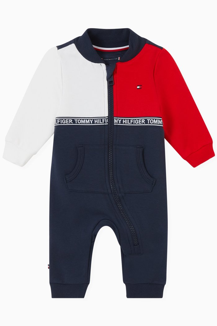 

TH Colour-blocked Coverall in Organic Cotton Terry, Multicolour