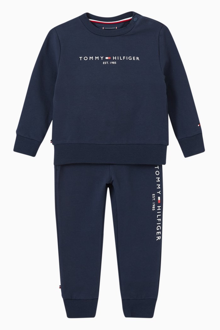 

Essential Jogger Set in Organic Terry, Blue