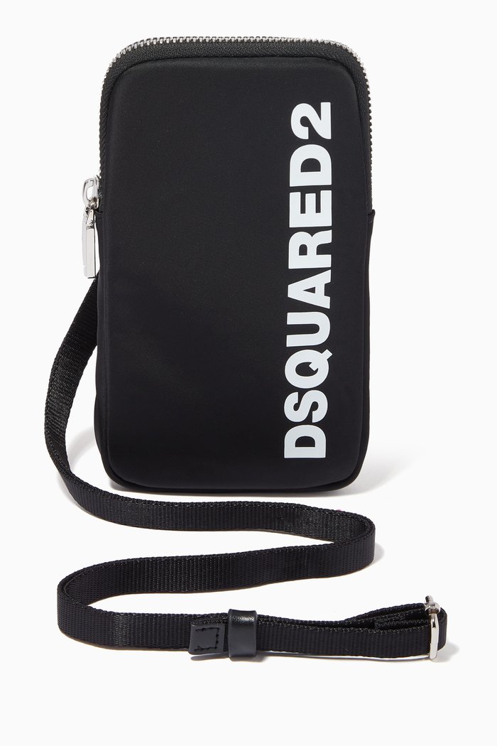 

Logo Lanyard Pouch in Nylon, Black