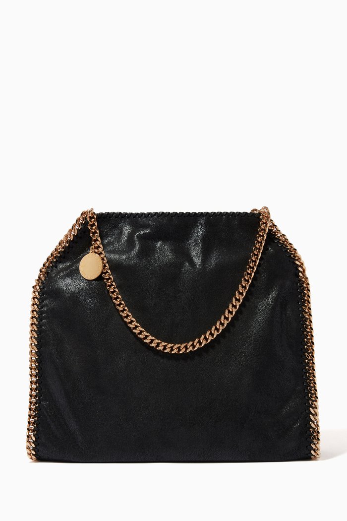 

Falabella Fold-over Tote in Shaggy Deer, Black