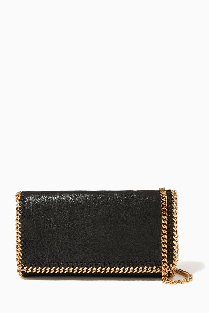 

Falabella Clutch in Shaggy Deer, Black