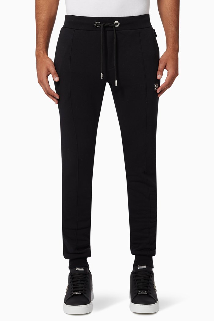 

Jogging Trousers in Cotton, Black