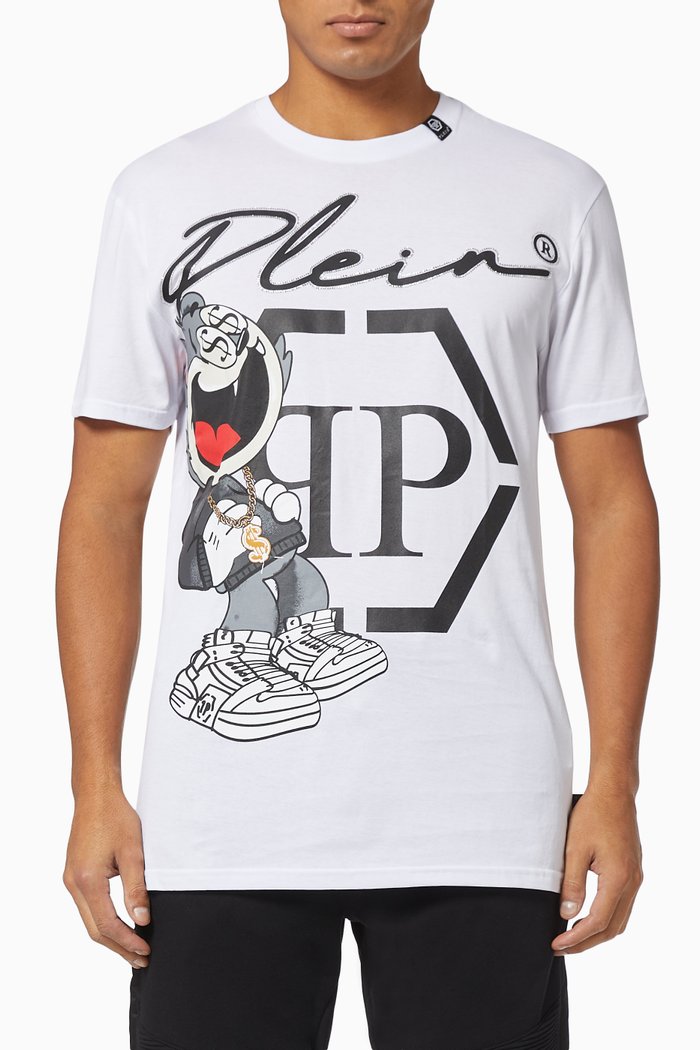 

Money Stones T-shirt in Cotton Jersey, White