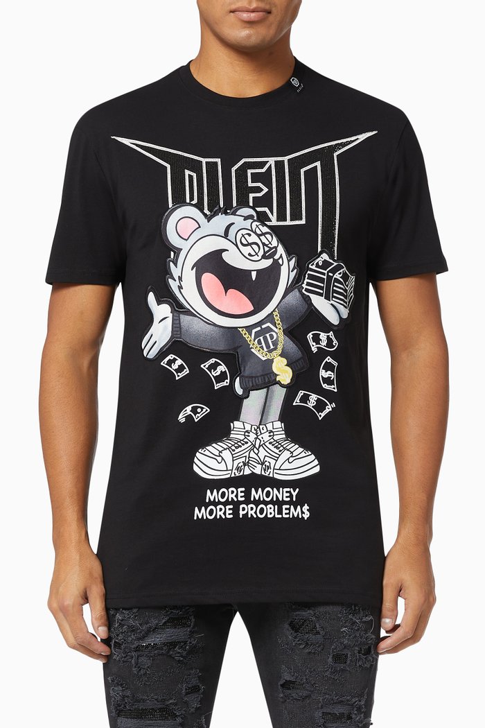 

Money T-shirt in Cotton Jersey, Black