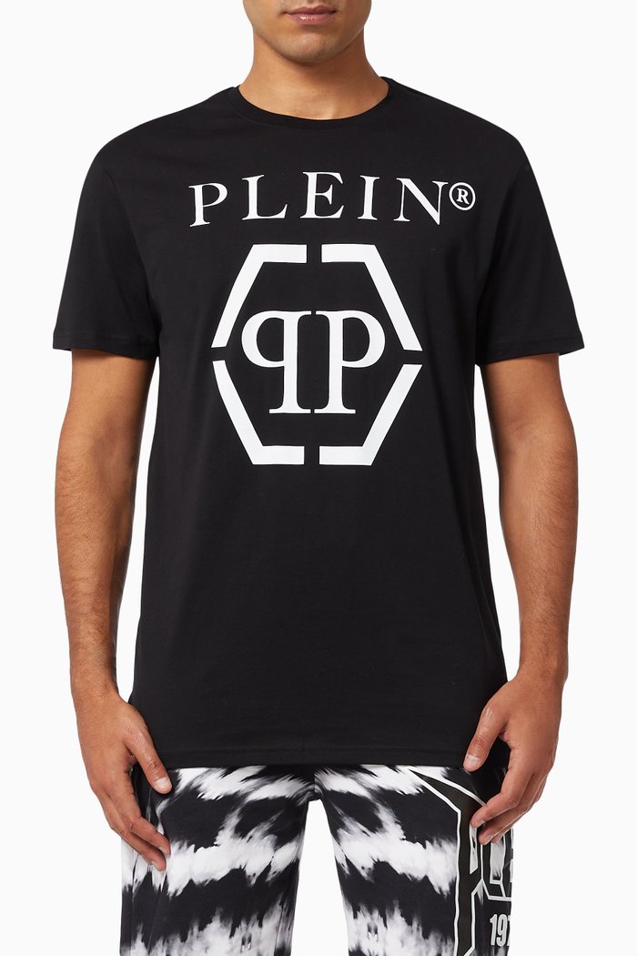 

Logo Print T-shirt in Cotton, Black