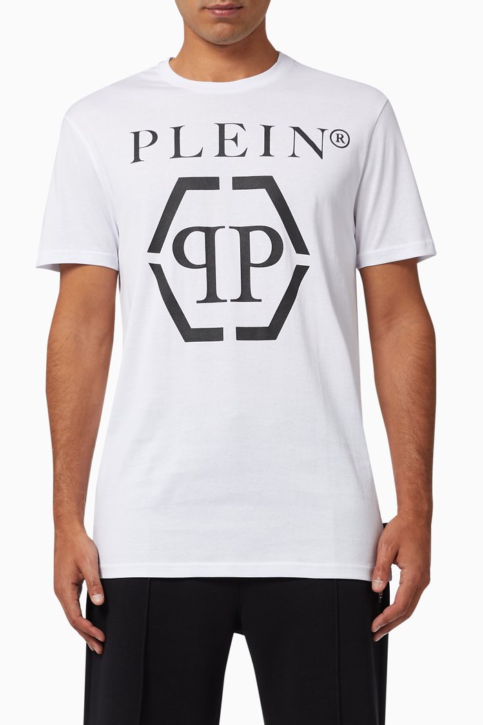 

Logo Print T-shirt in Cotton, White