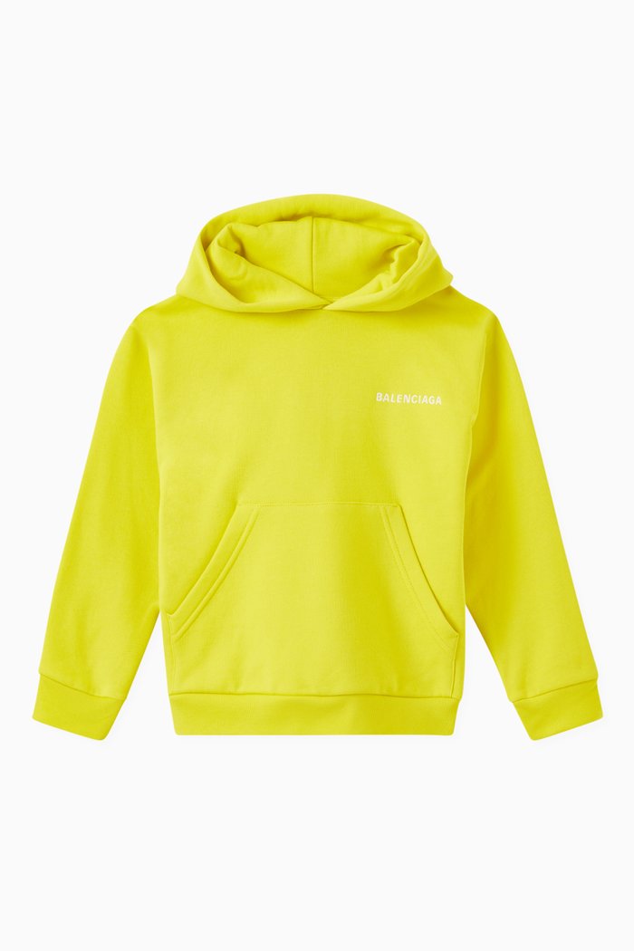 

Classic Logo Hoodie in Cotton Jersey, Yellow