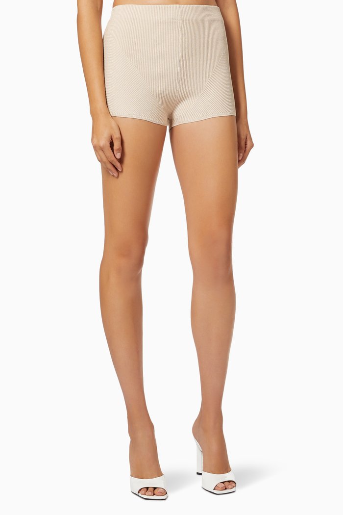 

Barco Shorts in Ribbed Knit, Neutral