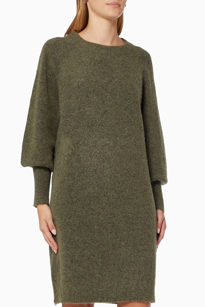 

Kaya Knit Dress in Alpaca Wool, Brown