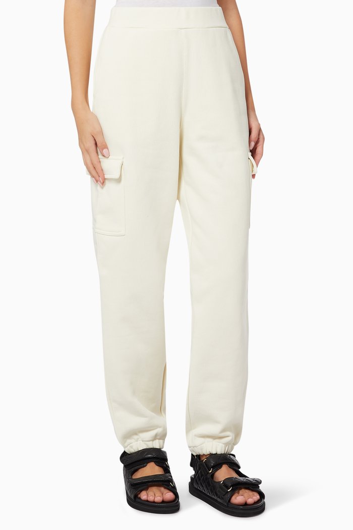 

Mid Waist Sweatpants in Organic Cotton, Neutral