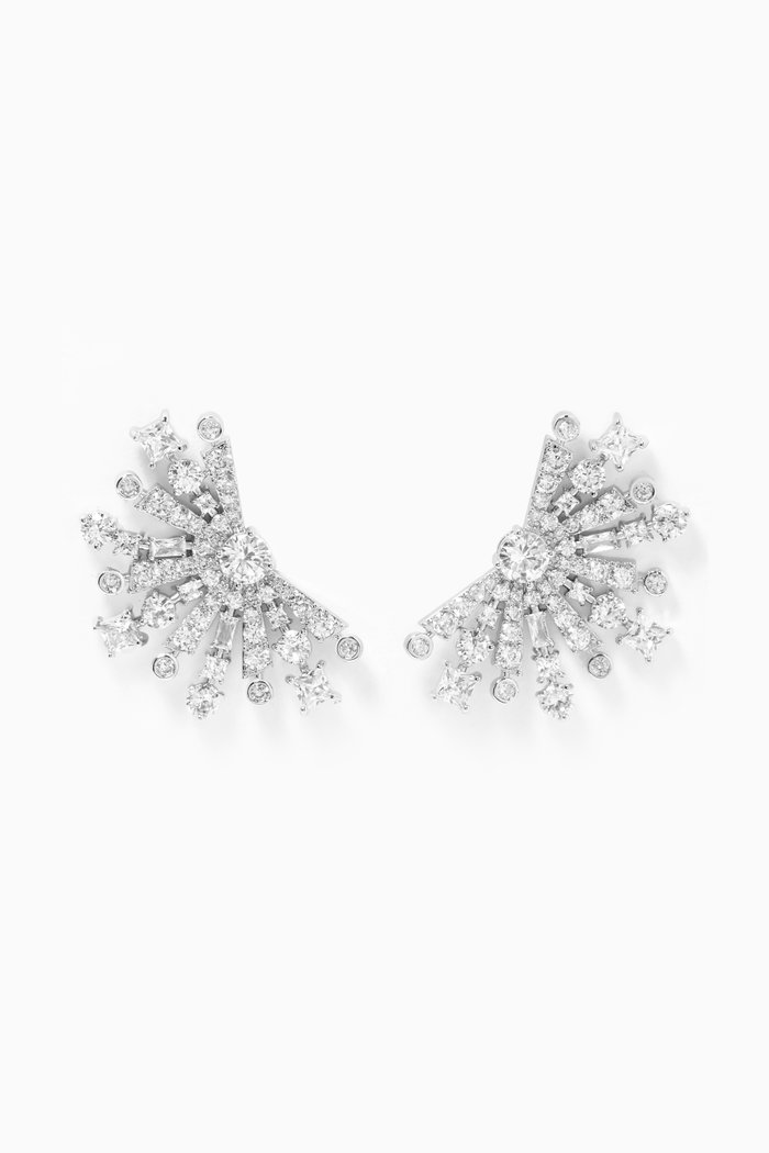 

Pavé Candied Lemon Stud Earrings, Silver